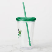 Funny Cute St. Patrick's Day Acryl Drinkbeker (Links)