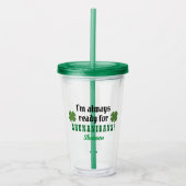 Funny Cute St. Patrick's Day Acryl Drinkbeker (Voorkant)