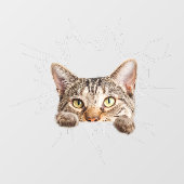 Funny Cute Sticker Cat uit gebroken glas (Vel)
