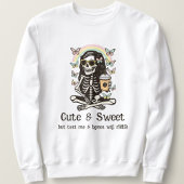 Funny Cute Sweet Skeleton Butterflies Halloween  Trui