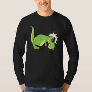 Funny Cute T Rex haat Push UPS T-shirt
