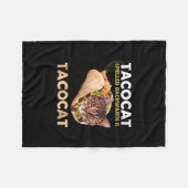 Funny Cute Tacocat Taco Cat Spelling Backward Fleece Deken (Voorkant (Horizontaal))