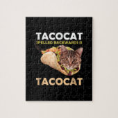 Funny Cute Tacocat Taco Cat Spelling Backward Legpuzzel (Verticaal)