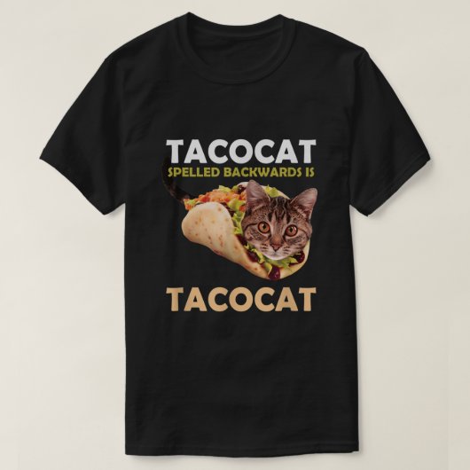 Funny Cute Tacocat Taco Cat Spelling Backward T-shirt (Design voorkant)