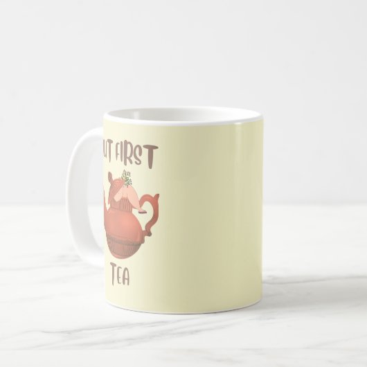 Funny Cute Tea Koffiemok (Voorkant links)