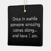 Funny cute teen girl keramisch ornament (Links)