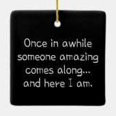 Funny cute teen girl keramisch ornament (Achterkant)