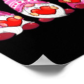 Funny Cute Three Gnomies Nk Hearts Matching Vale Poster (Hoek)