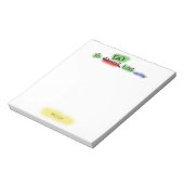 Funny Cute to do List Personalized Notitieblok (Linkerzijde)