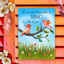 Funny Cute Tortelduifjes Valentijnsdag Kaart