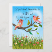 Funny Cute Tortelduifjes Valentijnsdag Kaart (Voorkant)