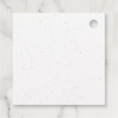 Funny Cute Tropical Santa Pool Float Name Bedankjes Labels (Achterkant)