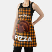 Funny cute Turkey: bedankt voor Pizza Schort (Insitu)