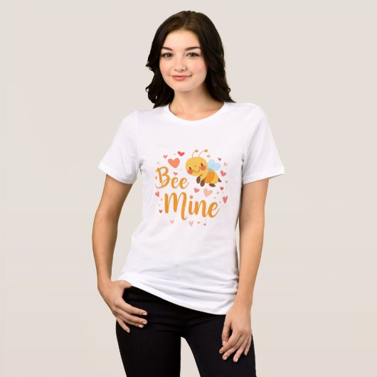 Funny & Cute Valentine’s Day Gift Tri-Blend Shirt (Voorkant volledig)