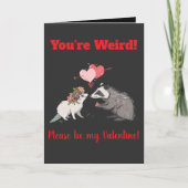 funny cute valentines t-shirt  kaart (Voorkant)