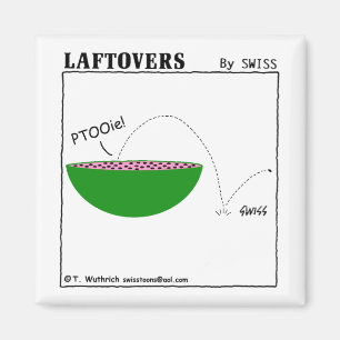 Funny Cute Watermelon Cartoon Art Laftovers Magneet