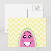 Funny Cute Watermelon Face Briefkaart (Voorkant / Achterkant)