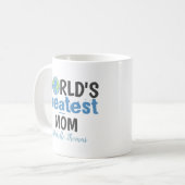 Funny Cute Worlds Greatest Mam Custom Koffiemok (Voorkant links)