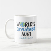 Funny Cute World's grootste tante Simple Custom Koffiemok (Links)