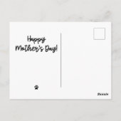 Funny Cute Yellow Happy Moederdag uit kat Briefkaart (Achterkant)