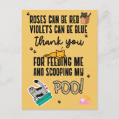 Funny Cute Yellow Happy Moederdag uit kat Briefkaart (Voorkant)