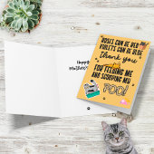 Funny Cute Yellow Happy Moederdag uit kat Kaart