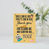 Funny Cute Yellow Happy Vaderdag uit kat Briefkaart (Staand voorkant)