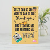 Funny Cute Yellow Happy Vaderdag uit kat Kaart (Staand voorkant)