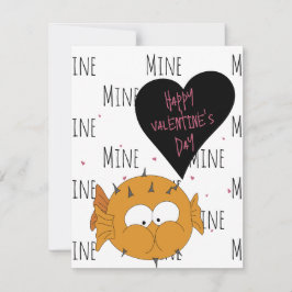 Funny Cute “You’re Swell” Puffer Fish Pun  Notitiekaartje