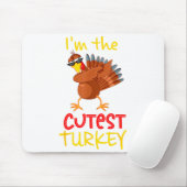 Funny Cutest Turkey Matching Family Group Thanksgi Muismat (Met muis)