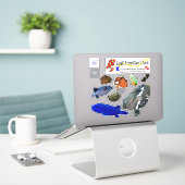 【Funny Cutie Critters】Put on Your Diving Log Book! Sticker (Laptop op bureau)