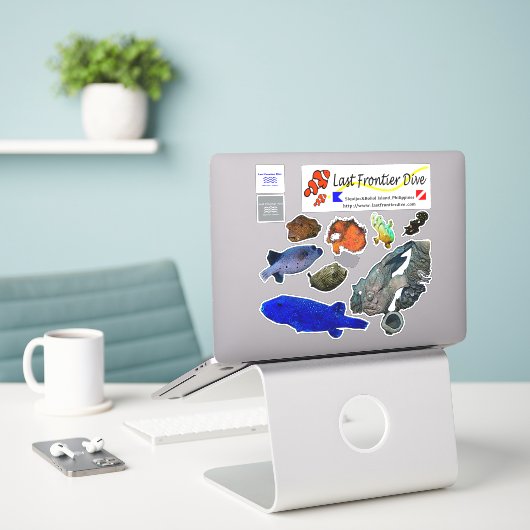 【Funny Cutie Critters】Put on Your Diving Log Book! Sticker (Laptop op bureau)