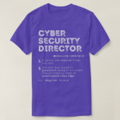 Funny Cyber Security Director Definition Computer T-shirt (Design voorkant)