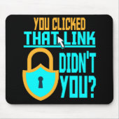 Funny Cyber Security Gift Computer Hacker Tech Muismat (Voorkant)