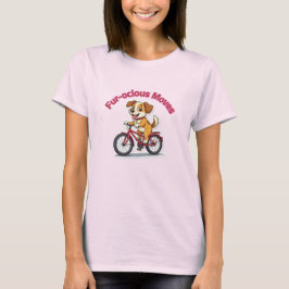 **Funny Cycling Dog – Cute Dog Riding a Bicycle Il T-shirt