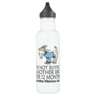 Funny Cycling Joke koopt geen andere bike geit Waterfles