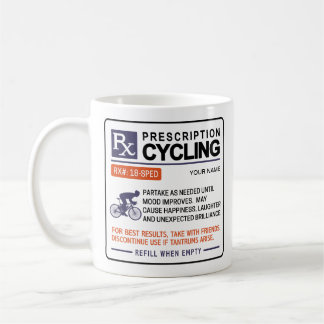 Funny Cycling Mok Voorgeschreven ontwerp