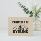 Funny cycling quote briefkaart (Staand voorkant)