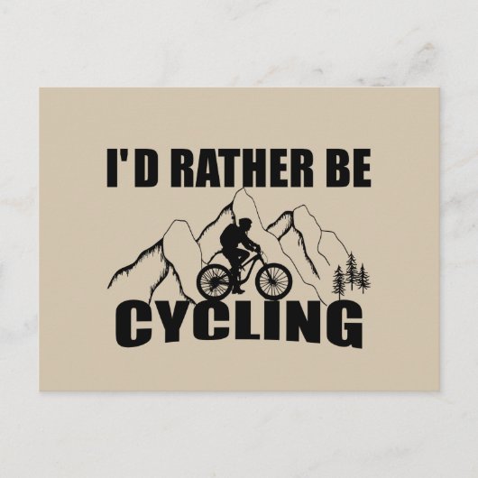 Funny cycling quote briefkaart (Voorkant)