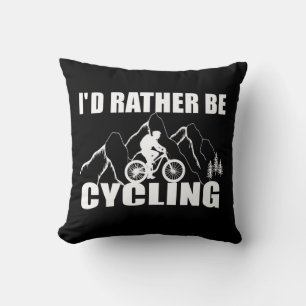 Funny cycling quote kussen