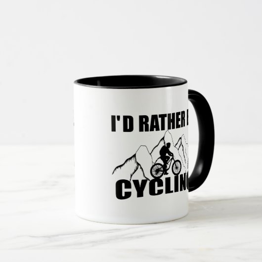 Funny cycling quote mok (Voorkant rechts)