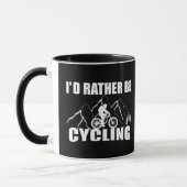 Funny cycling quote mok (Links)