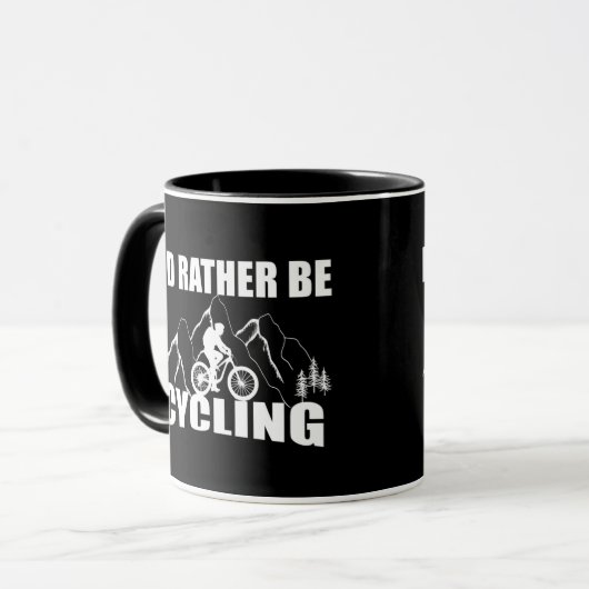 Funny cycling quote mok (Voorkant links)