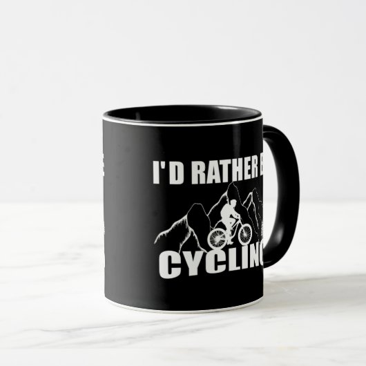 Funny cycling quote mok (Voorkant rechts)