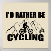 Funny cycling quote poster (Voorkant)