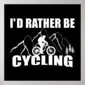 Funny cycling quote poster (Voorkant)
