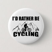Funny cycling quote ronde button 5,7 cm (Voorkant)