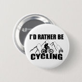 Funny cycling quote ronde button 5,7 cm (Voorkant /achterkant)