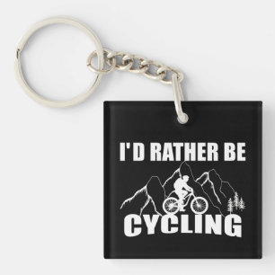 Funny cycling quote sleutelhanger