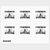 Funny cycling quote vierkante sticker (Vel)